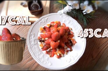 Easy & Healthy | Simple Low Calories Strawberry Desserts