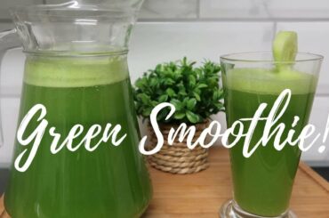 GREEN SMOOTHIE Recipe | Clear Skin & Weight Loss I Lockdown Smoothie