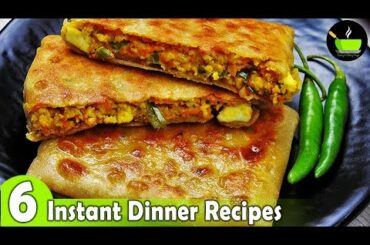 6 Lockdown Recipes  | 6 Easy Dinner Recipes | Indian Dinner Plan | Dinner Ideas | Restaurant Style