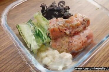 Keto Smoked Salmon, Cucumber & Blue Cheese Salad Recipe - Healthy Food For Family
