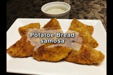 Easy Bread Samosa/Bread Aloo Samosa Recipe | Potato stuffed Samosa, Singara Recipe