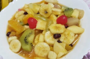 Delicious fruit chaat recipe  by  my aunt(Rmadan recipe)healthy simple and easy(best for iftar)