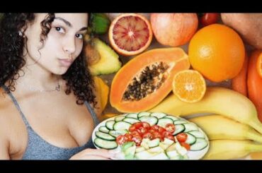 Easy healthy snack idea! Savory fruit platter