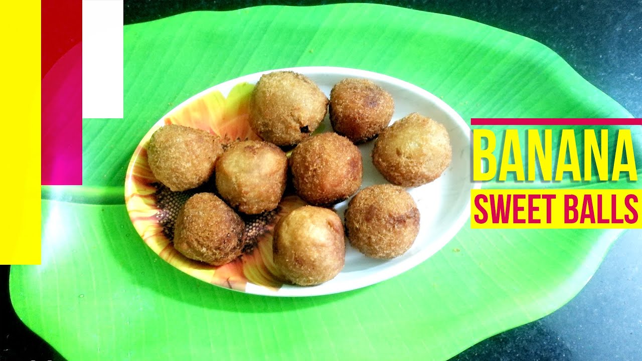 Banana Sweet Balls Recipe | Tasty Evening Snacks Recipe | Kids Special | SImple and Healthy Banana Sweet Balls Recipe | Tasty Evening Snacks Recipe | Kids Special | SImple and Healthy