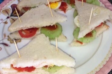 Sandwich recipe - Quick Breakfast Recipe - How to make bread Sandwich