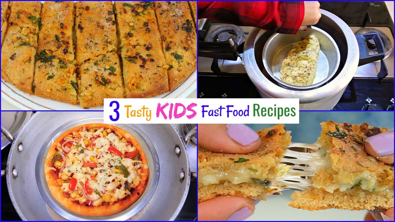 3 FAST FOOD Recipes for Kids | CookWithNisha 3 FAST FOOD Recipes for Kids | CookWithNisha