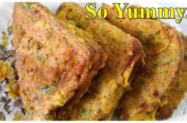 Bread Pakora Recipe | Yummy Breakfast Recipes | Evening Snacks ब्रेड पकौड़ा So Tasty Without Chutney