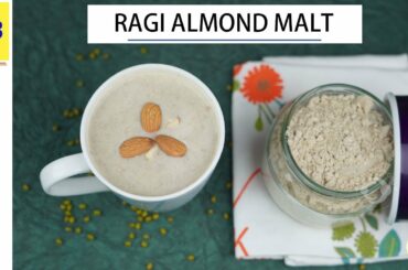 Chemical Free Homemade Health Drink - Ragi Almond Malt with 10x calcium
