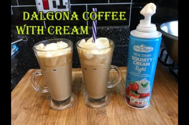 DALGONA COFFEE WITH CREAM EASY RECIPES Frothy Healthy and Nice Great Drink for a warm day