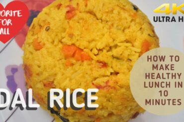 Dal rice | Pappu Buva | Healthy lunch in ten minutes