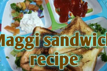 Bread Maggi sandwich recipe | How to make bread maggi sandwich in hindi | cooked with Aman Mishra.