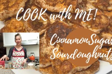 Cool With Me- SourDoughnuts! The best (healthy) homemade donuts! Cinnamon Sugar Sourdough Donuts