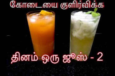 Low cal Juice/கோடையை குளிர்விக்கும் குழுகுழு பானம் / Refreshing and healthy summer drinks in Tamil