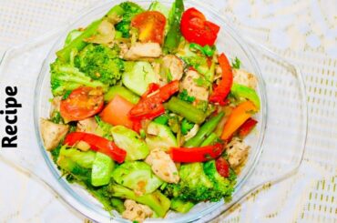 Healthy Dinner Recipe // Lockdown Easy Recipe For Weight Loss// Vegetable With Chicken Recipe