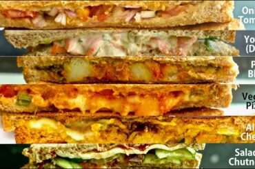 Lockdown Sandwiches | 6 Easy Homemade Sandwiches | How to Make Easy Breakfast  Sandwich | 6 Sandwich