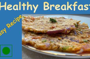 Healthy Breakfast Recipe | Veg Oats Chilla | Oats Pancake