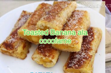 How to make toasted banana with Bread#Healthy toasted banana #saging