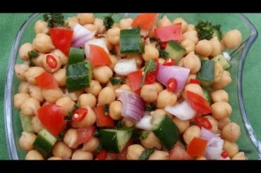 Chickpeas salad/healthy salad/life tutorial kitchen