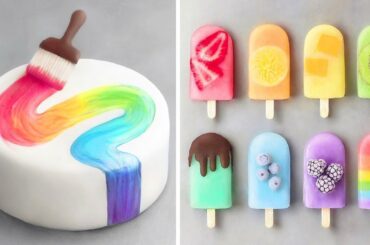 10 Beautiful Easy Cake Decorating Ideas | Easy Dessert Recipes | Satisfying Colorful Cake Videos