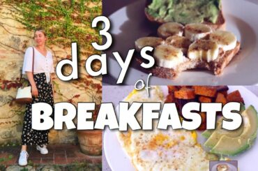 three hEaLtHy breakfast ideas