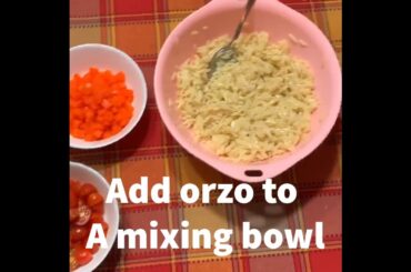 Quick and easy Orzo Salad 20 min #salad #easyrecipe #healthy