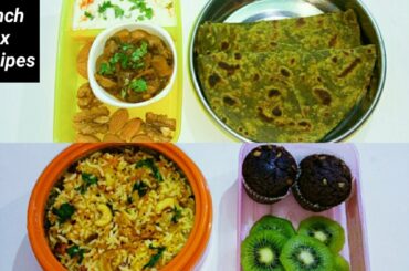 2 Healthy Lunch Box Recipes ( Part II) For Kids in Telugu With Eng Sub | Palak Paratha & Carrot Rice