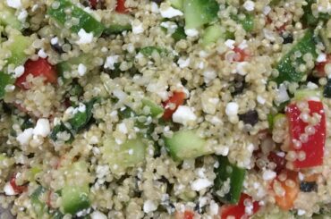 Refreshing, healthy & delicious Quinoa Feta Greek Salad