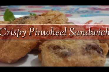 Crispy Aloo Pinwheel sandwiches.  Lunch box  & party Recipe