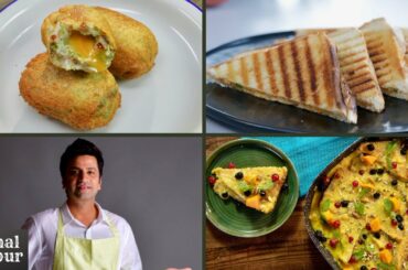 3 Bread Recipes | Shahi Tukda | Onion Toasties | Cheese Bread Roll | Kunal Kapur Recipes