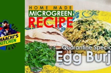 Egg burji /Microgreen egg burji recipe #quarantine #chemicalfree #lockdown #healthy #food