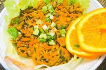 Zucchini Chicken Noodles AKA Zoodles, Extremely Healthy! Zucchini Hakka Noodles #StayHome #WithMe