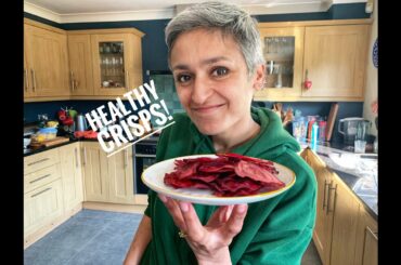 Healthy Crisps | Beetroot chips | Healthy snack | Homemade chips | Cook with me | Food with Chetna