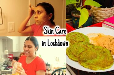 Ghar par hi Parlour 💄😊😍 Homemade Face pack  and Healthy Breakfast - Indian Family in Canada