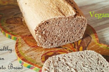 Healthy vegan potato bread