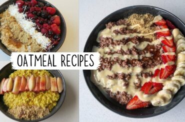 4 DELICIOUS OATMEAL RECIPES // Healthy plant-based breakfast ideas!