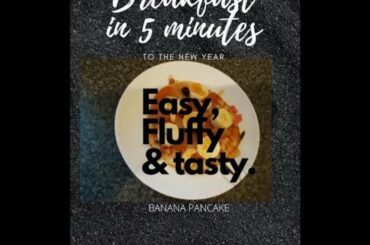 Simple Banana Pancake| Basic pancakes | Fluffy banana pancakes| Healthy Breakfast Recipe