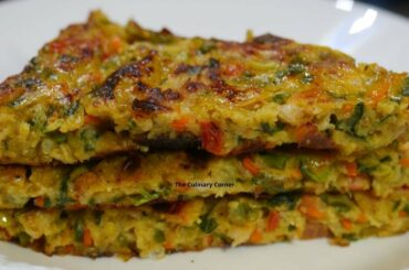 Shrimp and Vegetable Bread in a pan