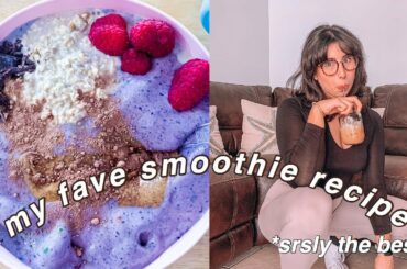 THICC smoothie bowl recipe || healthy + delicious breakfast