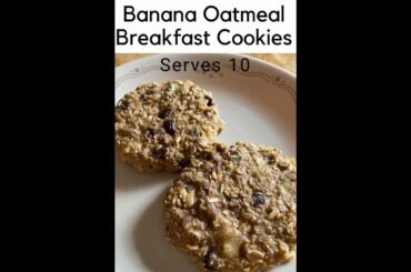 Cooking Breakfast With Us: Banana Oatmeal Breakfast Cookies | Large Family Style