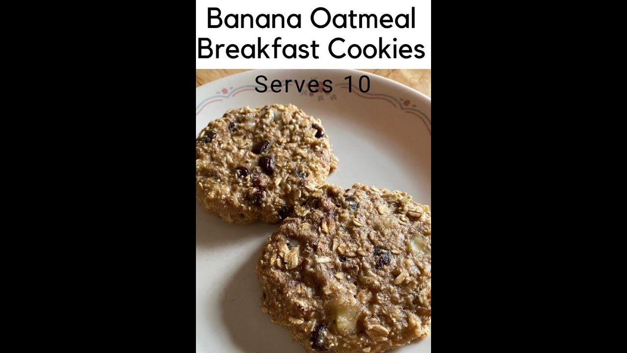 Cooking Breakfast With Us: Banana Oatmeal Breakfast Cookies | Large Family Style Cooking Breakfast With Us: Banana Oatmeal Breakfast Cookies | Large Family Style