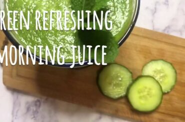 Green Detox Morning Juice - Healthy Alternatives - Healthy Breakfast Ideas