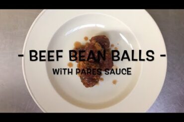 Easy + Healthy Beef Bean Balls (w/ Pares Sauce *recipe below*) | Mela J.