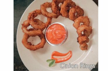 Onion Rings DIET VEGETARIAN HEALTHY  | Snack time homeMade affordable