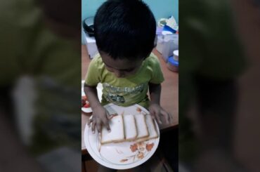 Simple Bread Sandwich , easy snack for kids. fireless cooking.