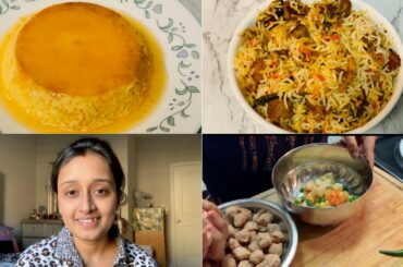Try This In This LOCKDOWN! Soya Chunk Veg Biriyani/Caramel Custard Pudding/Indian Vlogger In America