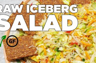 How to Make AMAZING RAW Iceberg Salad |Healthy Recipes
