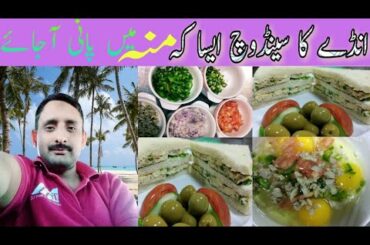 Omelette sandwich  | egg omelette healthy & easy recipe || انڈے کا آملیٹ سینڈوچ #eggsandwich