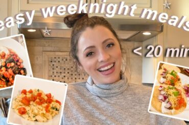 THE EASIEST WEEKNIGHT DINNERS // Under 20 Minute *delicious* Recipes