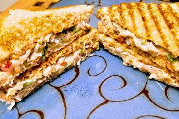 Healthy Chicken & Cheese Sandwich for Breakfast at Home - Food Cooking Recipe by Sabz Kitchen