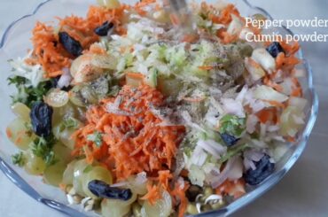 Healthy Green gram salad/ Pachai payaru salad
